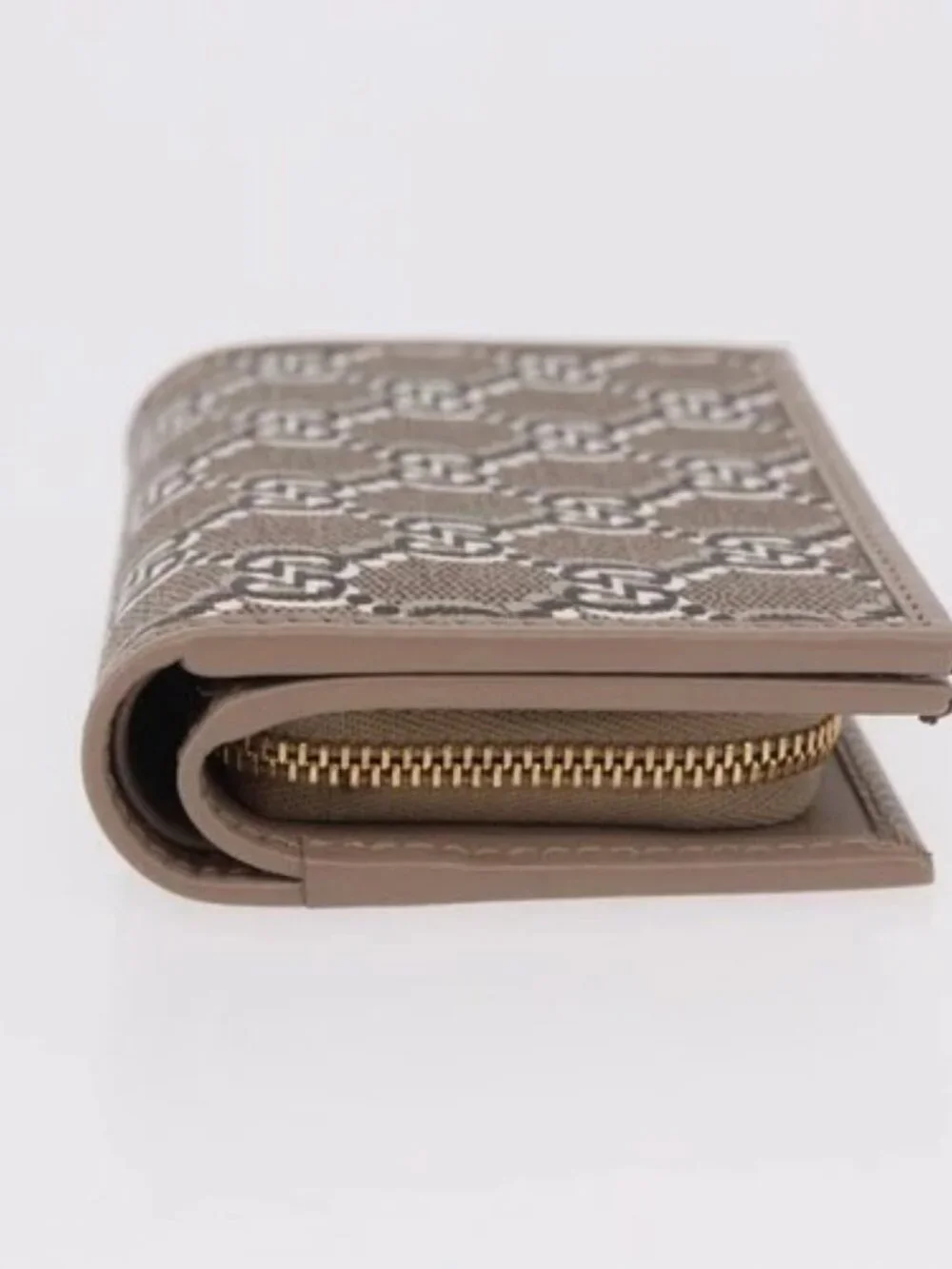 GUCCI GG Supreme Wallet PVC Beige Gold 795060 Auth 186154M - Picture 3 of 16